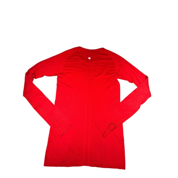 Lululemon Swiftly Tech Long Sleeve 2.0 - Women's Red Long Sleeve Top size 6 - Picture 13 of 16